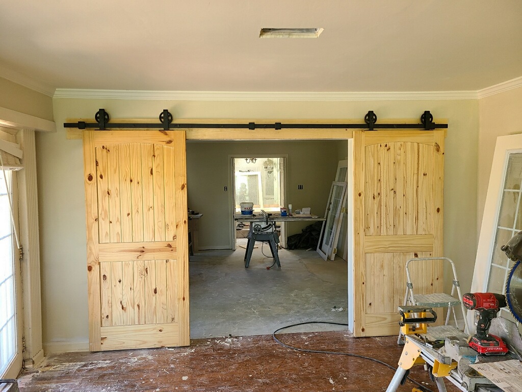 Custom double barn doors