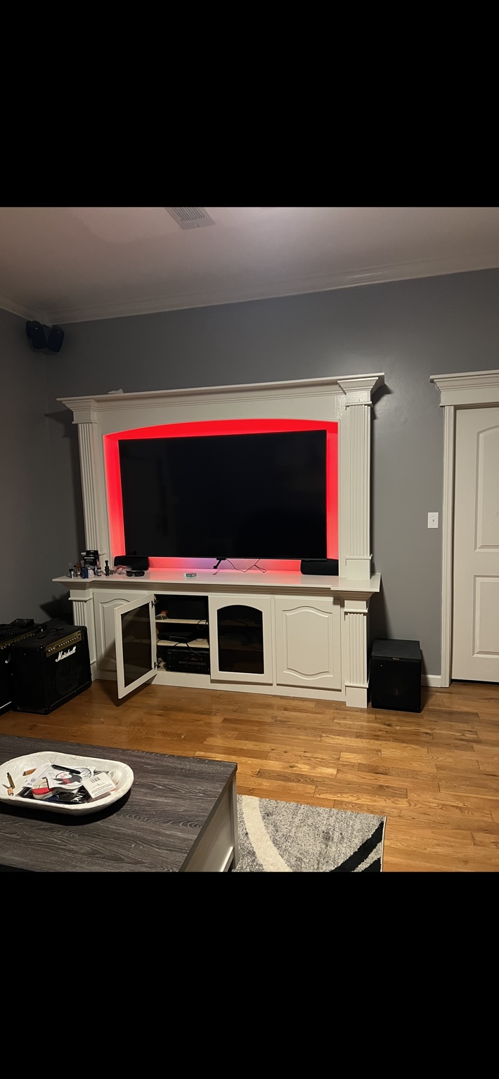 Custom entertainment center